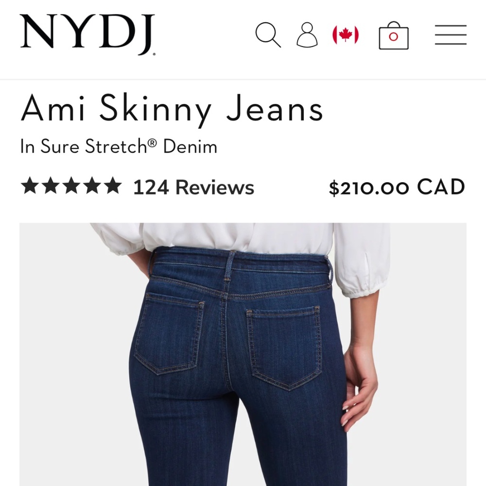 NYDJ size 16 Ami skinny jeans